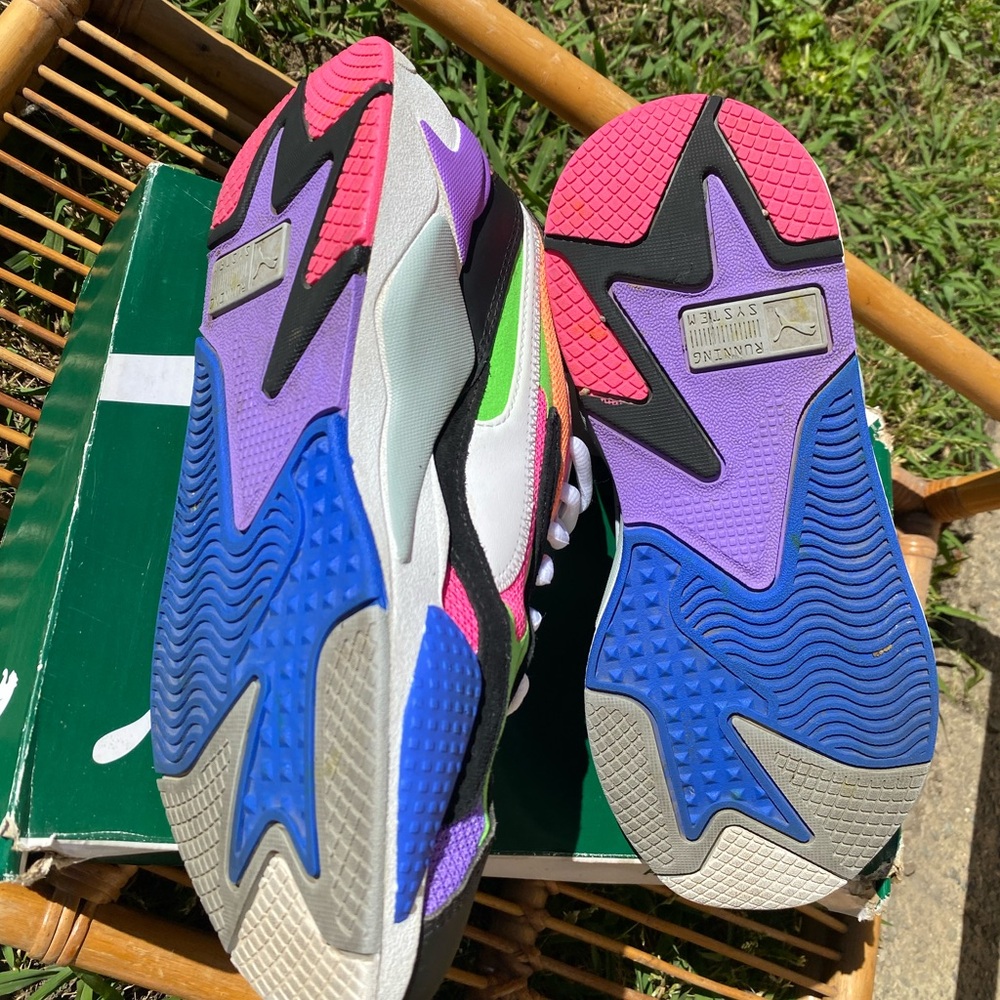 Puma Women's Sneakers - Purple, Green, Black - Picture 3 of 6